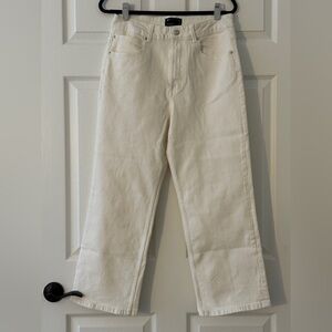 ASOS Women's Straight Leg Cream Jeans